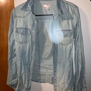 Light Jean Button Down Shirt